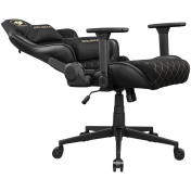 COUGAR Gaming chair Armor One V2 Gold F, Breathable PVC Leather, Classic high-back design, Adjustable Design, 4D Folding Armrests, Recliner system 90°~155°