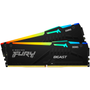 Kingston 64GB 6400MT/s DDR5 CL32 DIMM (Kit of 2) FURY Beast RGB EXPO