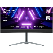 LORGAR 34MP1, UWQHD MiniLED Gaming Monitor Pro, 34'' (3440*1440) VA curved monitor, black/milky grey