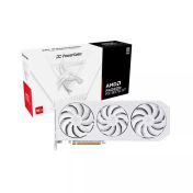 Видео карта AMD Radeon RX 9070 XT, 16GB, PowerColor Hellhound Spectral White, OC, PCI-E 5.0, GDDR6, 256-bit, DisplayPort, HDMI