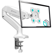 ONKRON Monitor Desk Mount for 13 to 32-Inch LCD LED OLED Screens up to 8 kg, White