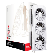 XFX Quicksilver AMD Radeon RX 9070XT White Magnetic Air Edition with 16GB GDDR6 HDMI 3xDP, AMD RDNA 4