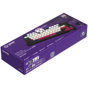 LORGAR KBP7075W, Wireless 75% Mechanical Gaming Keyboard Pro, Black/red, EN layout