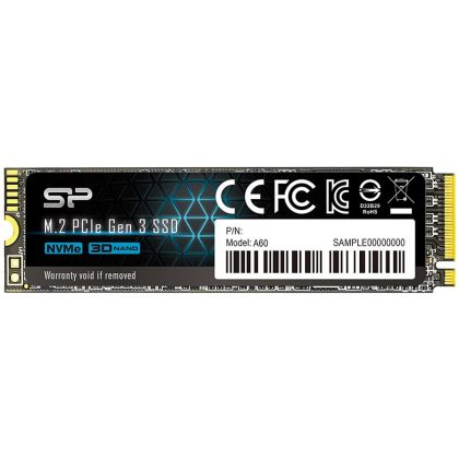 Silicon Power SSD P34A60 512GB M.2, 2280, PCIe 4.0 x4, Read/Write: 2200 / 1600 MB/s