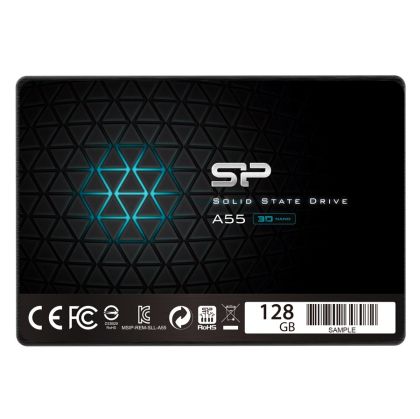 Silicon Power Ace - A55 128GB SSD SATAIII (3D NAND) 3D NAND, SLC Cache, 7mm 2.5'' Blue - Max 550/420 MB/s - Full Capacity, EAN: 4712702659108