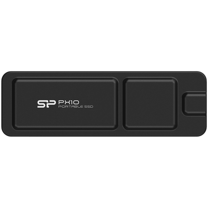 Silicon Power PX10 2TB Portable SSD USB 3.2 Gen2, R/W: up to 1050MB/s; 1050MB/s, Black