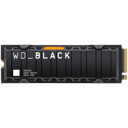 SSD WD Black SN850X HeatSink 2TB M.2 2280 PCIe Gen4 x4 NVMe, Read/Write: 7300/6600 MBps, IOPS 1200K/1100K, TBW: 1200