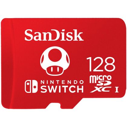 SanDisk microSDXC card for Nintendo Switch 128GB, up to 100MB/s Read, 60MB/s Write, U3, C10, A1, UHS-1