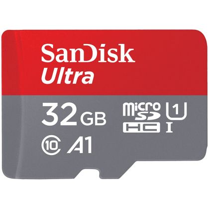 SanDisk Ultra microSDHC 32GB + SD Adapter 120MB/s A1 Class 10 UHS-I