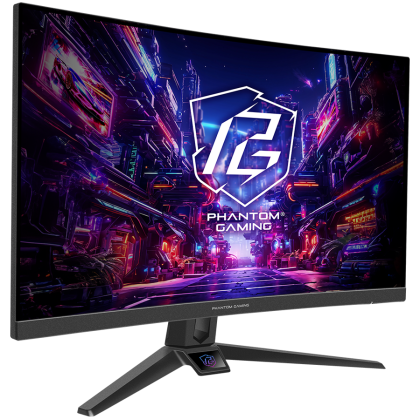 Asrock Curved Gaming Monitor, 27" FHD(1920x1080) 1500R VA, AG, 280 Hz, 127% sRGB, 16:9, 4000:1, 300 cd/m², 178º/178º, 1ms (MPRT), Flicker-free, Low Blue Light, Swivel, Tiltt Adjustment, 2x 2W Speakers, 2x HDMI 2.0, 1x DP 1.2, 1x Audio Jack, 3Y