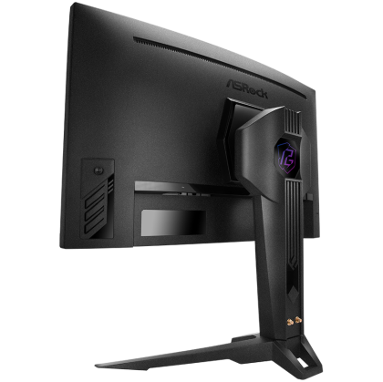 Asrock Curved Gaming Monitor, 27" QHD(2560x1440) VA, Anti-Glare, 180 Hz, 132% sRGB, 5000:1, 16:9, 300 cd/m^2, 178º/178º, 1ms (MPRT), FreeSync, Flicker-free, Tilt, Swivel, Hight adj, VESA, 2x 2W Speaker, 2x HDMI, 1x DP, 1x Audio, Wi-Fi antenna, 3Y