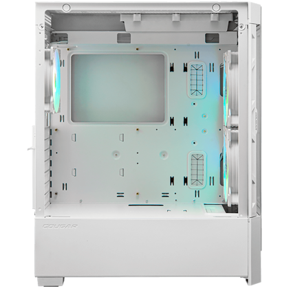 COUGAR | Duoface RGB White | PC Case | Mid Tower / Airflow Front Panel / 2 x 140mm & 1x 120mm ARGB Fans incl. / TG Left Panel