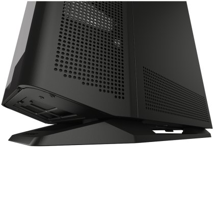 COUGAR | FV270 Black | PC Case | Mid tower / Tempered, Curved Glass Perimeter / Quick Detachable Air Filters / Up to 9 Fans (1x120mm RGB Preinstalled) / Black