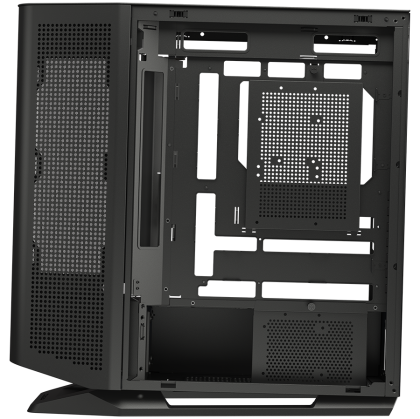 COUGAR | FV270 Black | PC Case | Mid tower / Tempered, Curved Glass Perimeter / Quick Detachable Air Filters / Up to 9 Fans (1x120mm RGB Preinstalled) / Black