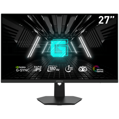 MSI G321Q Gaming Monitor, 27" 180Hz, FHD (1920x1080) 16:9, Rapid IPS Anti-glare, 1ms, 250nits, 1000:1, 178°/178°, G-Sync, Adjustable Stand, 1x DP, 2x HDMI, 3Y Warranty