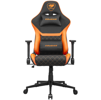 COUGAR Gaming chair Armor One V2 F, Breathable PVC Leather, Classic high-back design, Adjustable Design, 4D Folding Armrests, Recliner system 90°~155°