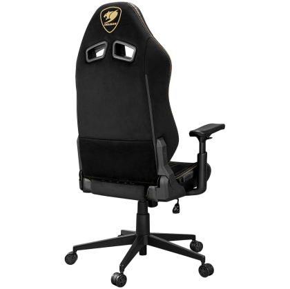 COUGAR Gaming chair Explore Royal F, Breathable Velvet Fabric + Breathable PVC Leather, Adjustable Design, Enhanced Ergonomics, 3D Hyperrotation Armrests, Recliner system 90°~155°