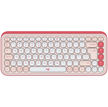 LOGITECH POP ICON KEYS - ROSE - US INT'L - BT  - INTNL-973