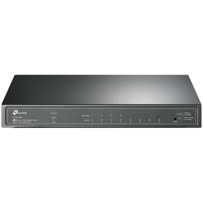 JetStream 8-Port Gigabit Smart Switch with 4-Port PoE+PORT: 4× Gigabit PoE+ PortsSPEC: 802.3at/af, 62 W PoE Power, Desktop Steel CaseFEATURE: Integration with Omada SDN Controller, 802.1Q VLAN, STP/RSTP/MSTP, IGMP Snooping, 802.1p/DSCP QoS, etc.