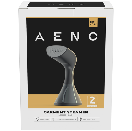 AENO Hand Garment Steamer GS3, 1500W, Detachable Water Tank, 3 steam modes