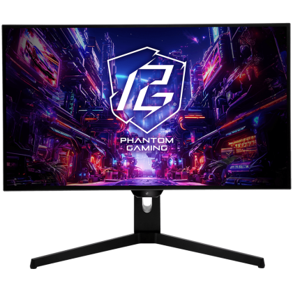 Asrock Gaming Monitor, 27" QHD(2560x1440) OLED, 240 Hz, 129% sRGB, 1 500 000:1, 16:9, 178/178, 0.03 ms, 275 nits, AMD FreeSync™, Height, Swivel, Tilt, 2x 3W Speakers, 2x HDMI 2.0, 2x DP 1.4, 3x USB 3.2, 1x USB-C 1x Audio (3.5mm), 3Y