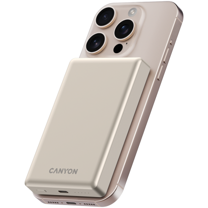 CANYON power bank OnPower 510 slim Magsafe 10000 mAh PD20W Beige