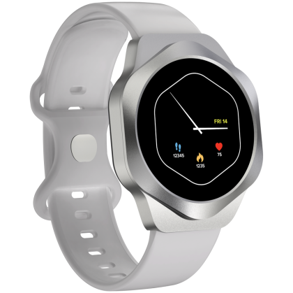 CANYON Smart Watch Hexagon 88 BT-CALL Silver