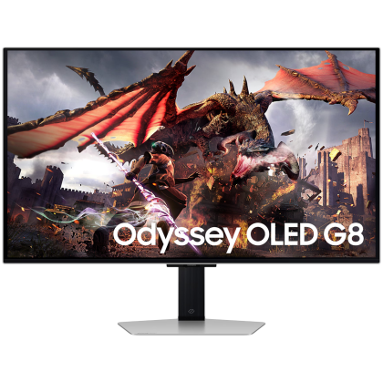 Monitor LED Samsung LS32DG802SUXDU G80SD Gaming, 32" UHD Flat 16:9 (3840x2160) OLED 240z, 250 cd/㎡, 1000000:1, 0.03ms, 178/178, DisplayPort, HDMI, USB Hub, Wi-Fi, Bluetooth, 2Y