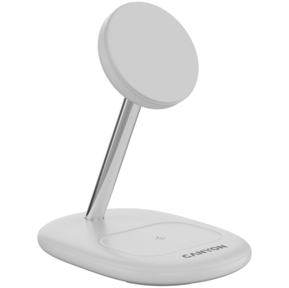 CANYON wireless charger WCS-205 15W Qi2 2in1 White