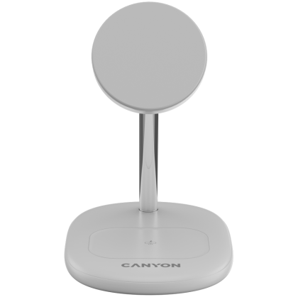 CANYON wireless charger WCS-205 15W Qi2 2in1 White