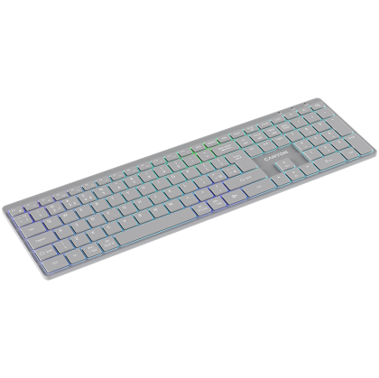 CANYON keyboard HKB-W11 UK/US RGB Dual Mode Wireless Grey