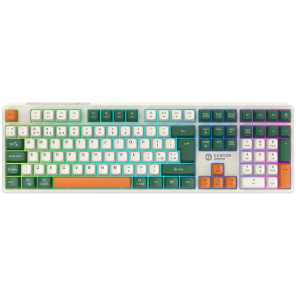 CANYON keyboard Shadder GKW-11 Mech RGB UK/US Wireless White