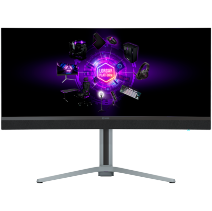 LORGAR 34MP1, UWQHD MiniLED Gaming Monitor Pro, 34'' (3440*1440) VA curved monitor, black/milky grey