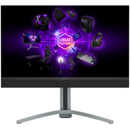 LORGAR 27MP1, UHD MiniLED Gaming Monitor Pro, 27'' (3840*2160) fast IPS flat monitor, black/milky grey