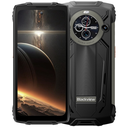 Blackview BV8200 (6.5" FHD+ 120Hz /1.3" WQVGA 12+256GB MT8781 2.2GHz  CAM 50+13MP/32MP IP68/IP69K/MIL-STD-810H NFC Fingerprint 8800mAh+45W 370g Android Black)