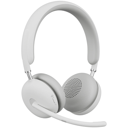 LOGITECH HEADSET - Logitech Zone Wireless 2 UC - OFF-WHITE,TEAMS - 2.4GHZ/BT - NO STAND