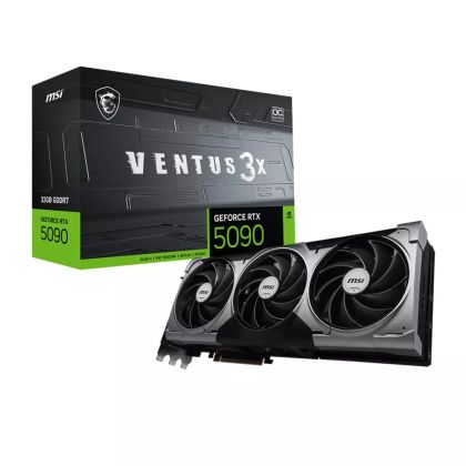 Видео карта Nvidia GF RTX 5090, 32GB, MSI Ventus 3X, OC, PCI-E 5.0, GDDR7, 512-bit, DisplayPort, HDMI