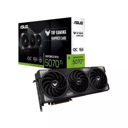 Видео карта Nvidia GF RTX 5070 Ti, 16GB, Asus TUF Gaming, OC, PCI-E 5.0, GDDR7, 256-bit, DisplayPort, HDMI