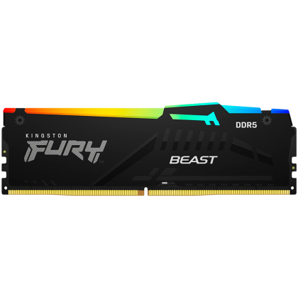 Kingston 64GB 6000MT/s DDR5 CL40 DIMM (Kit of 2) FURY Beast RGB XMP, EAN: 740617331868