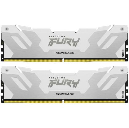 Kingston 32GB 6400MT/s DDR5 CL32 DIMM (Kit of 2) FURY Renegade RGB White XMP, EAN: 740617333749