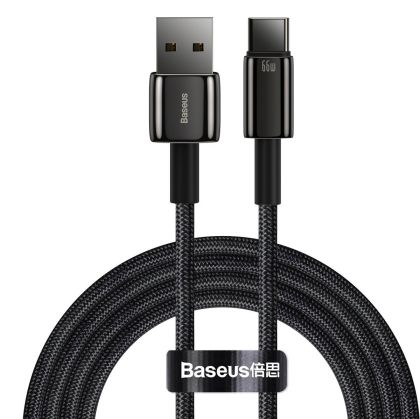 Кабел Baseus Tungsten Gold Cable USB to Type-C 66W 2m