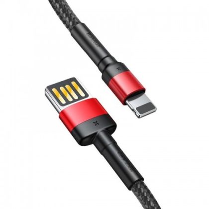 Кабел Baseus Cafule Double-sided USB Lightning Cable 1.5A 2m Black/Red