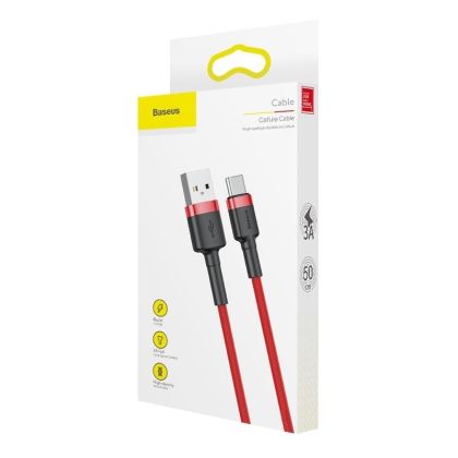 Кабел Baseus Cafule cable USB-C 2A 2m Red