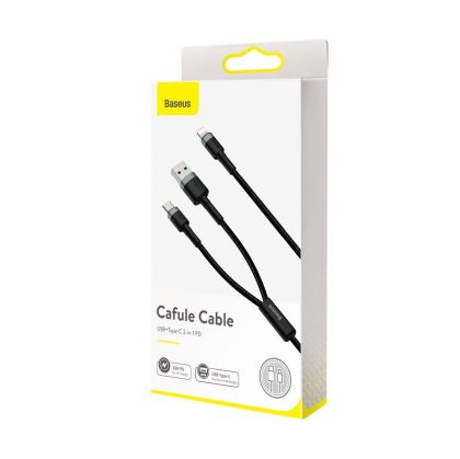 Кабел Baseus Cafule Cable 2in1 USB Type-C / Lightning