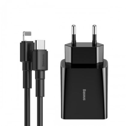 Зарядно с кабел Baseus Speed Mini 18W 3A PD за iPhone 1m