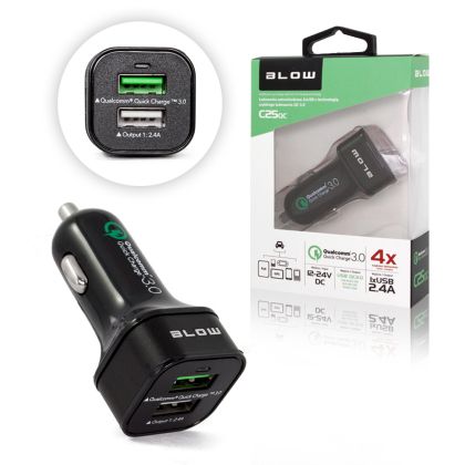 Зарядно за автомобил Blow C25QC USB Quick Charge 3.0