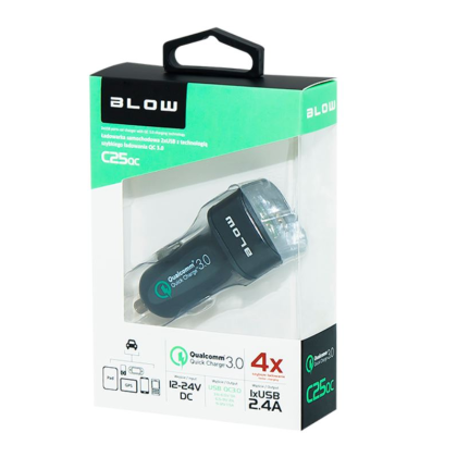 Зарядно за автомобил Blow C25QC USB Quick Charge 3.0