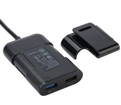 Зарядно за автомобил 4 in 1 USB Front/ Back, Quick Charge 3.0 