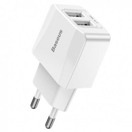 Зарядно Baseus Mini Charger 2x USB 2.1А