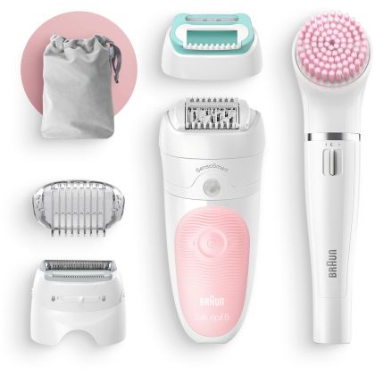 Епилатор Braun Silk-épil 5 5/875 Beauty Set 5 + Четка за почистване на лице